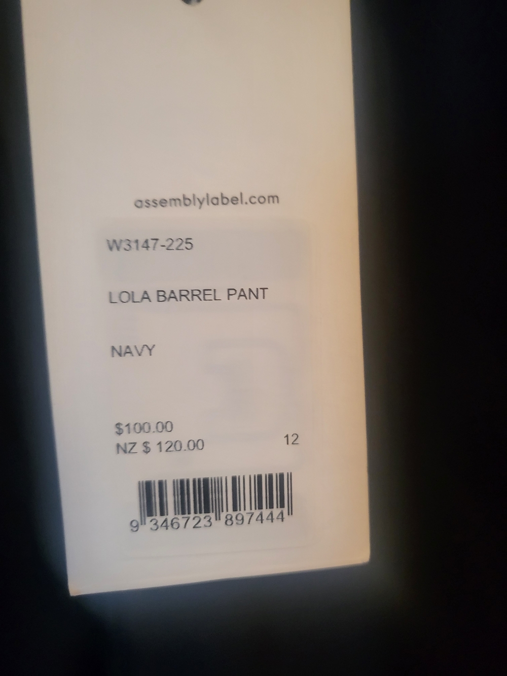 Assembly Label "Lola" Barrel Pants - Picture 3 of 3